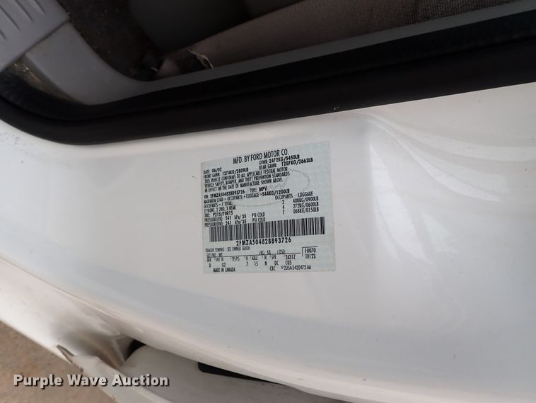 image for item DB7712 2002 Ford Windstar van