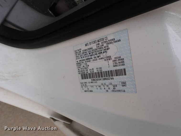 image for item DB7713 2003 Ford Windstar van