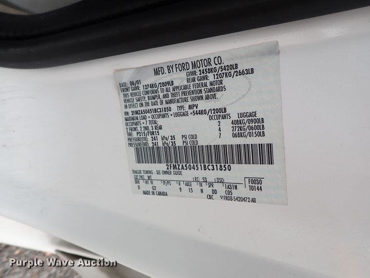 image for item DB7716 2001 Ford Windstar van