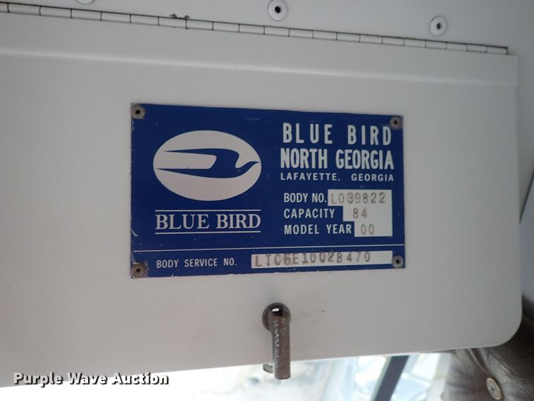 image for item DB7719 2000 Blue Bird TC2000 school bus