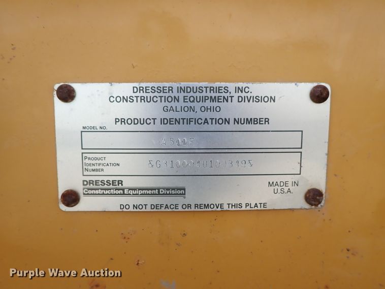 image for item DB7726 1988 Dresser A500E motor grader