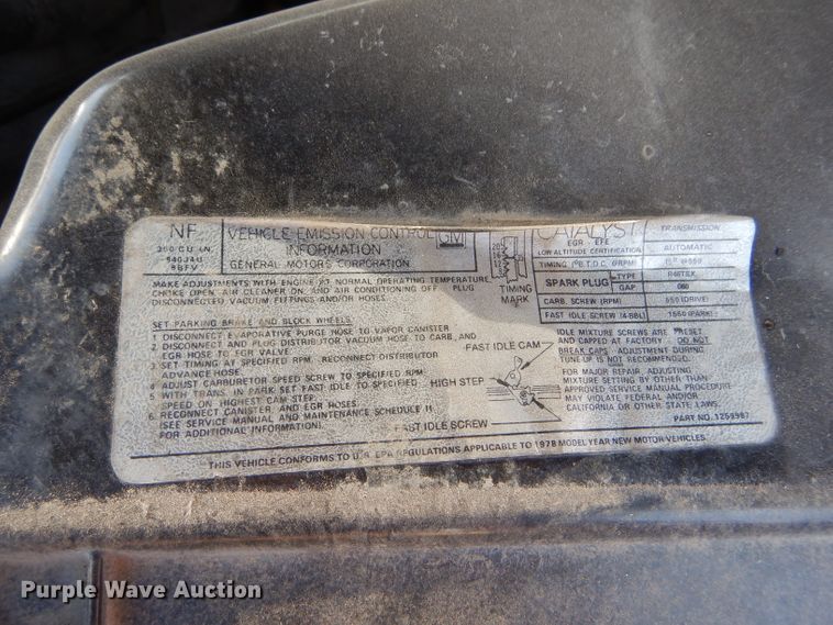 image for item DD4464 1978 Buick LeSabre Custom