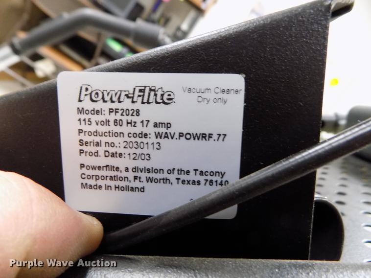 image for item DE0458 Powr-Flite Piranha PF2028 vacuum