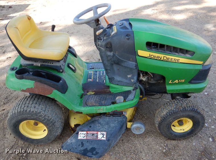 image for item DF2574 John Deere LA115 lawn mower