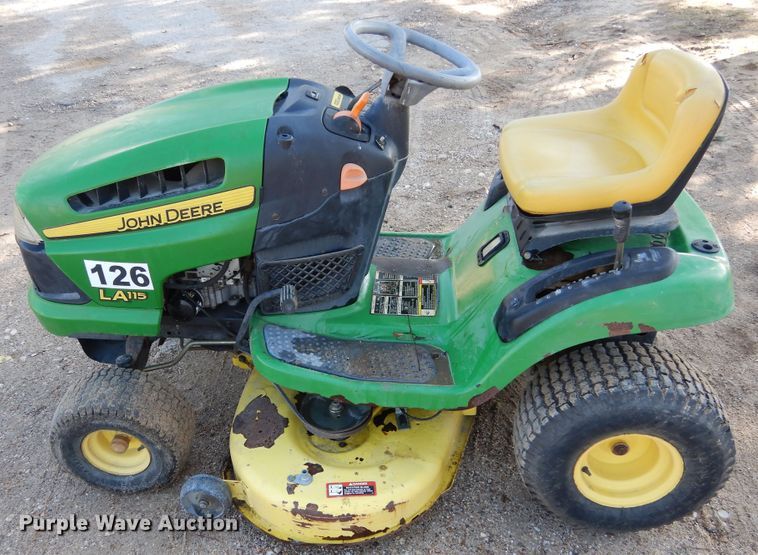 image for item DF2574 John Deere LA115 lawn mower