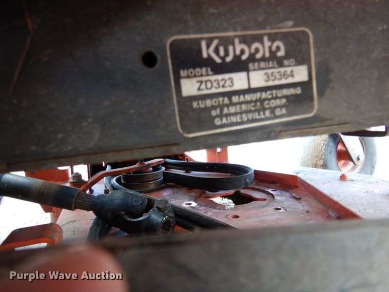 image for item DF2575 Kubota ZD323 ZTR lawn mower