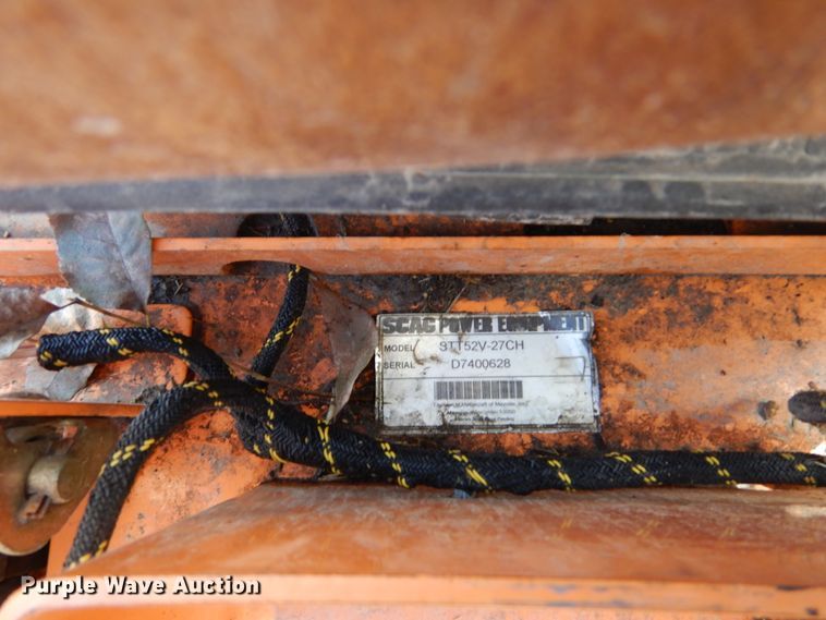 image for item DF2577 Scag Turf Tiger STT52V-27CH ZTR lawn mower