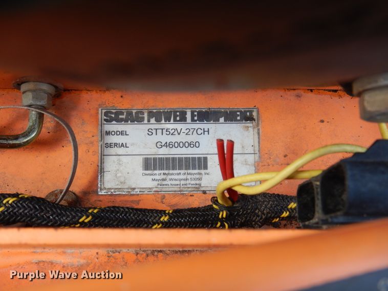 image for item DF2579 Scag STT52V-27CH ZTR lawn mower