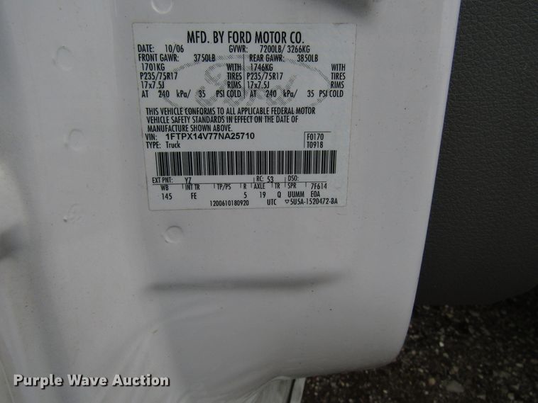 image for item DG8188 2007 Ford F150 SuperCab picup truck