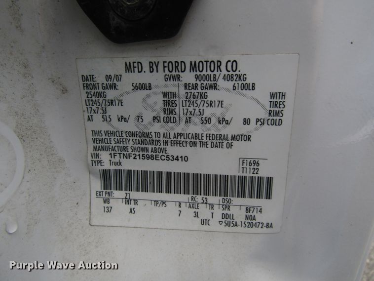image for item DG8192 2008 Ford F250 Super Duty pickup truck