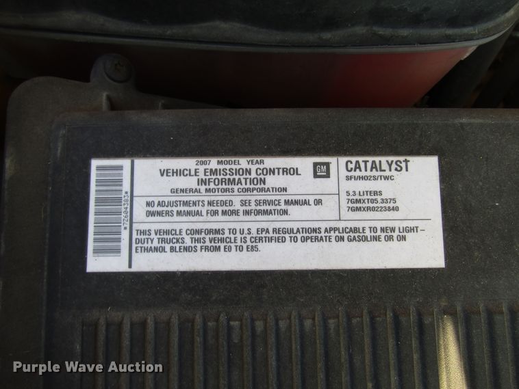 image for item DG8214 2007 Chevrolet Silverado 1500 pickup truck