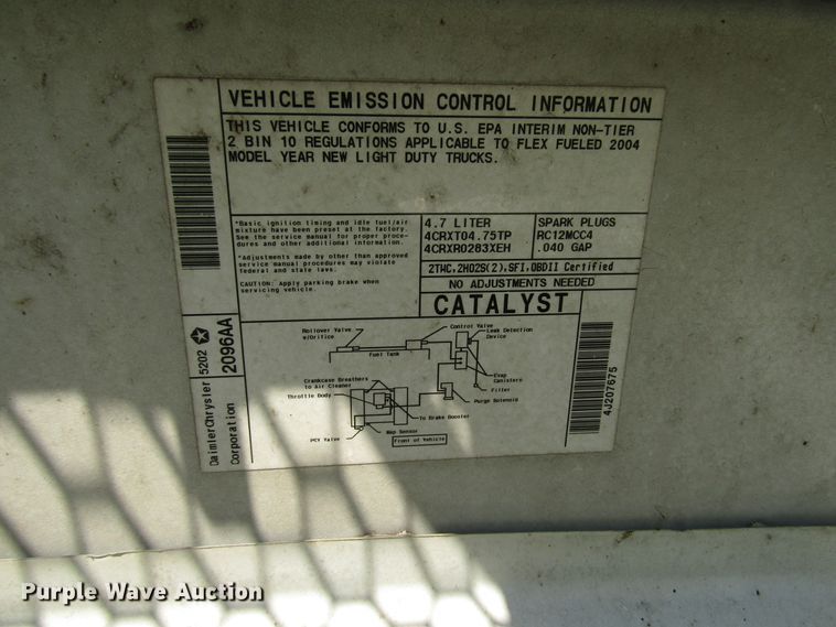 image for item DG8217 2004 Dodge Ram 1500 pickup truck