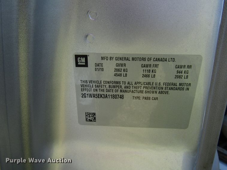 image for item DG8219 2010 Chevrolet Impala