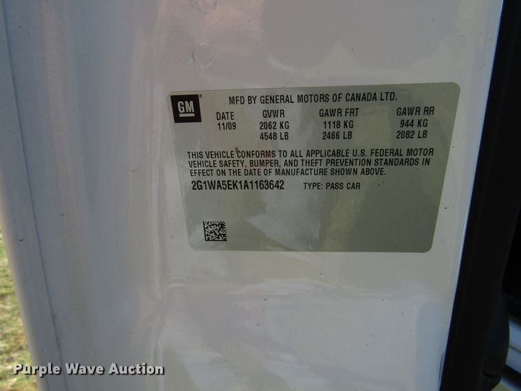 image for item DG8221 2010 Chevrolet Impala