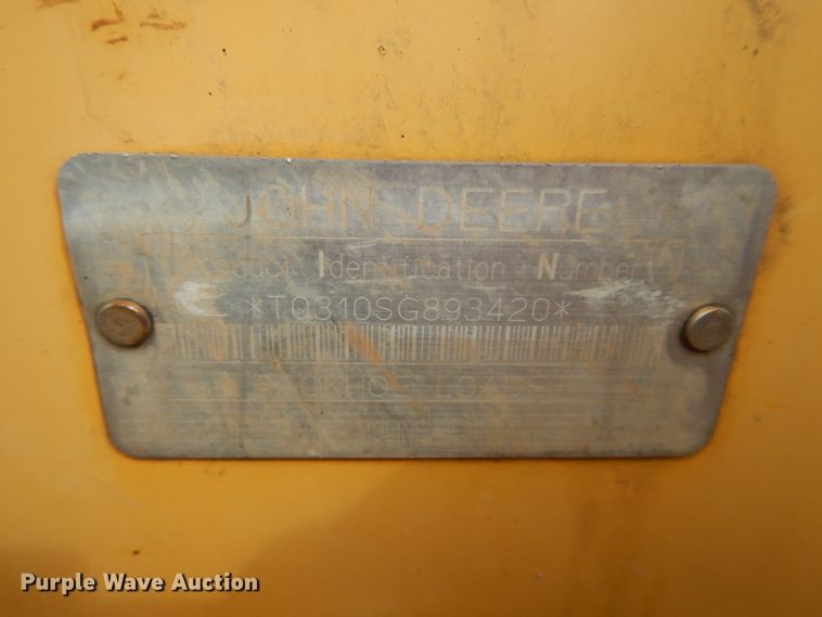 image for item DH3580 2001 John Deere 310SG backhoe