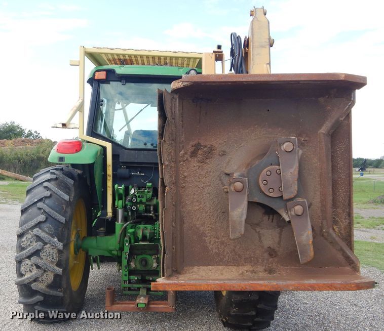 image for item DH3581 2005 John Deere 6615 tractor with Diamond side boom mower