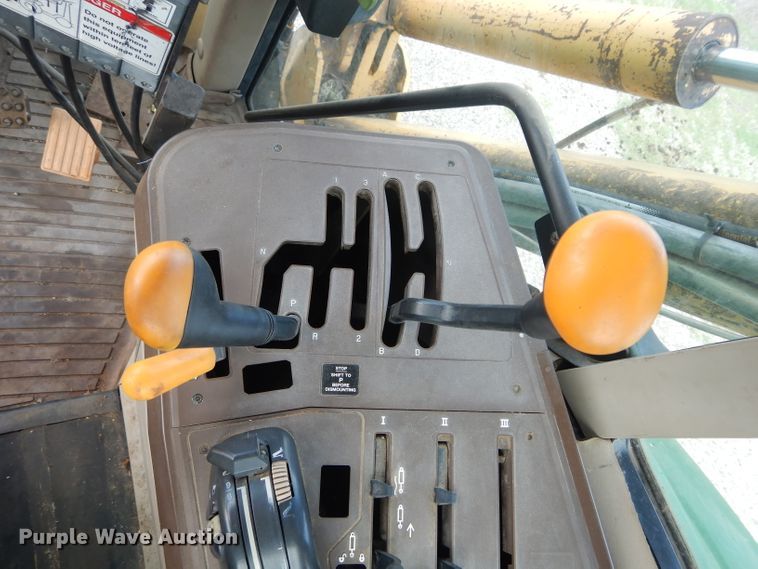 image for item DH3581 2005 John Deere 6615 tractor with Diamond side boom mower