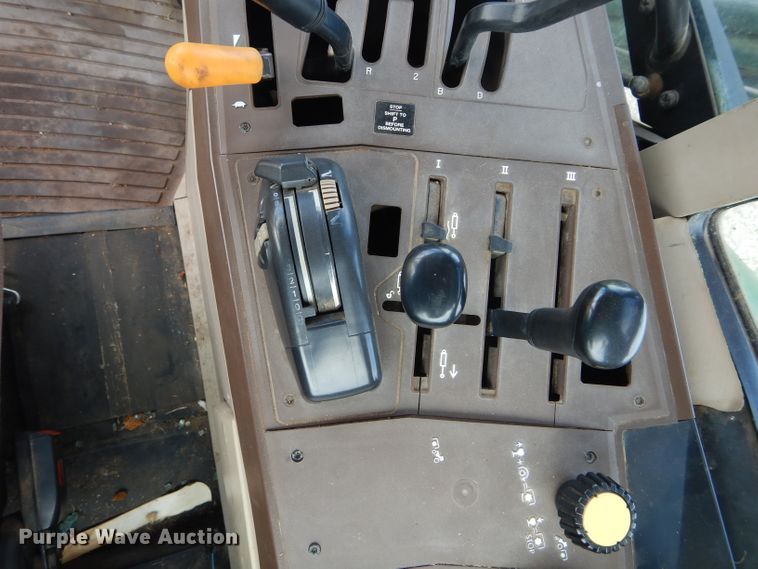 image for item DH3581 2005 John Deere 6615 tractor with Diamond side boom mower