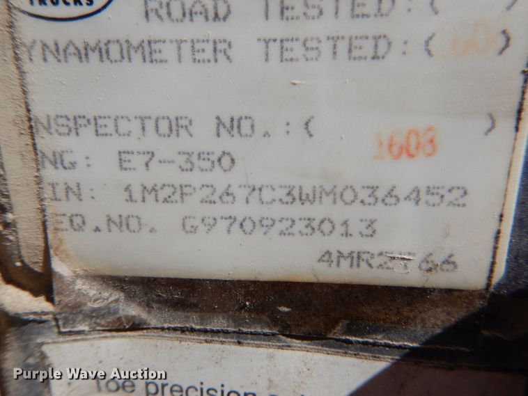 image for item DH6155 1998 Mack RD dump truck