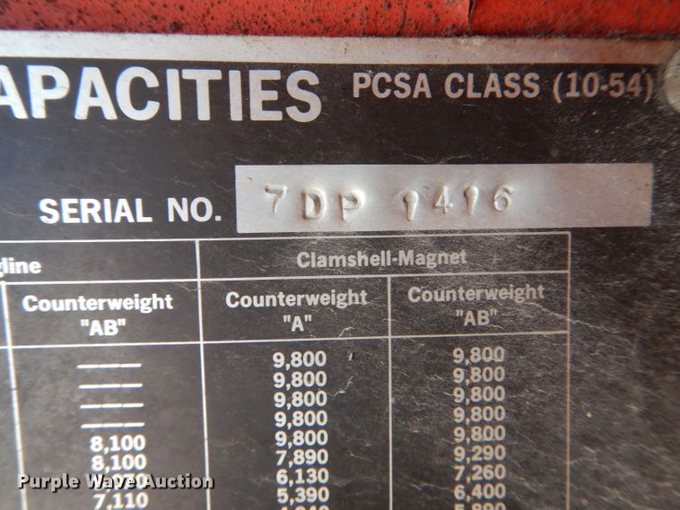 image for item DH6164 1966 Link-Belt LS78PL crane