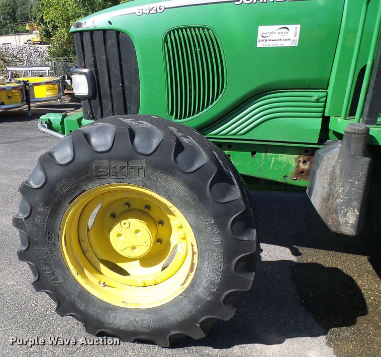image for item DI0678 2002 John Deere 6420 MFWD tractor