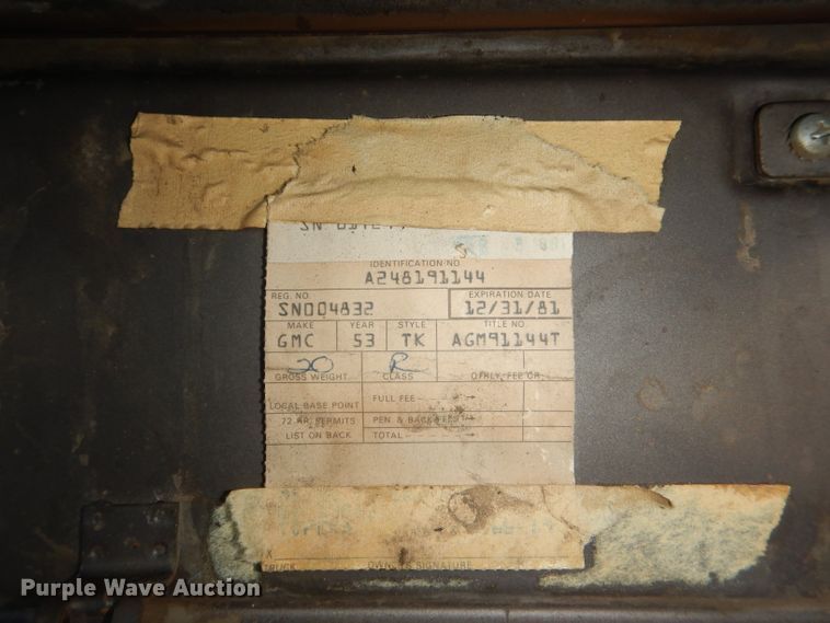 image for item DI2503 1953 GMC dump truck