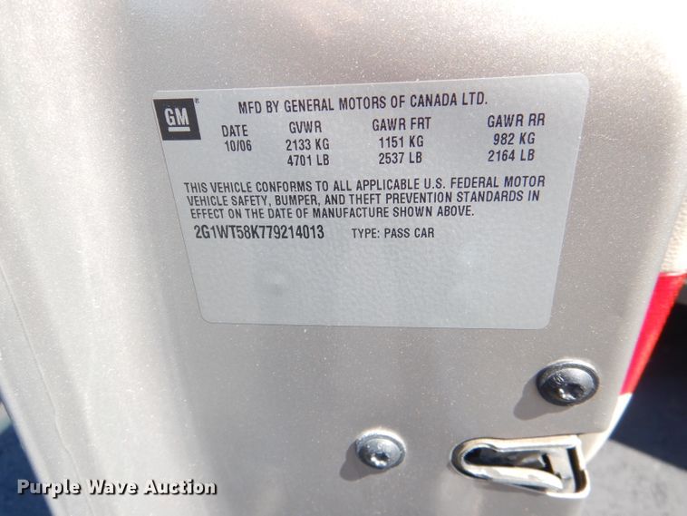 image for item DI2551 2007 Chevrolet Impala LT