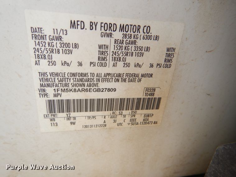 image for item DI2553 2014 Ford Explorer Police SUV