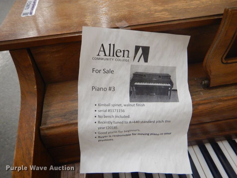 image for item FC9970 Kimball Spinet piano