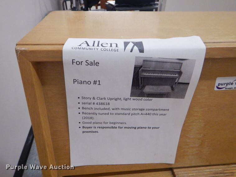 image for item FC9971 Story & Clark upright piano