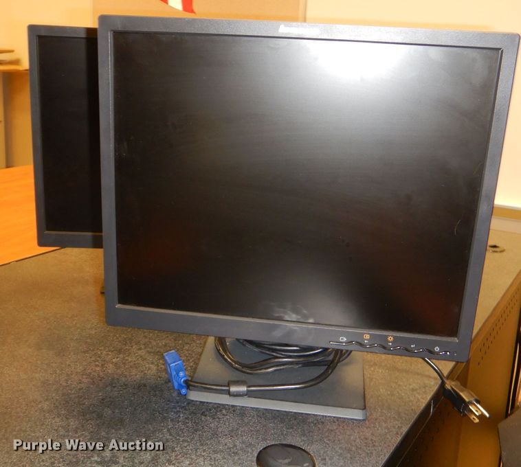 image for item FF9600 Approximately 53 Lenovo 17" monitors