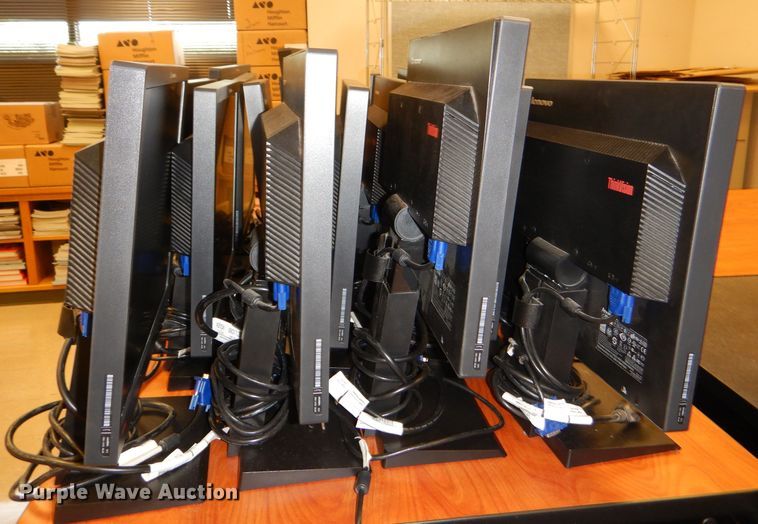 image for item FF9600 Approximately 53 Lenovo 17" monitors