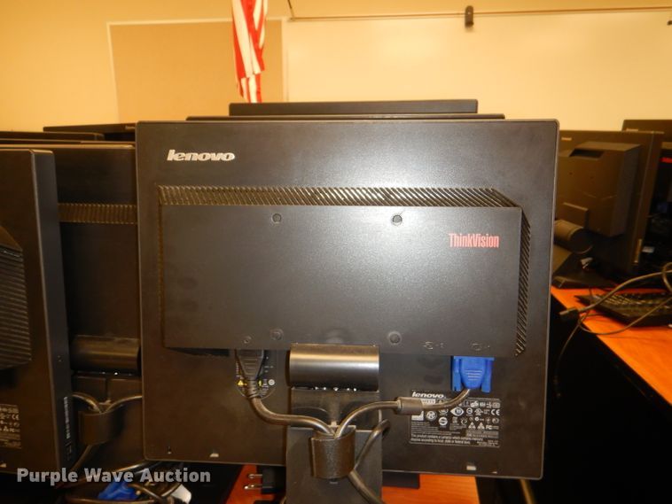 image for item FF9600 Approximately 53 Lenovo 17" monitors