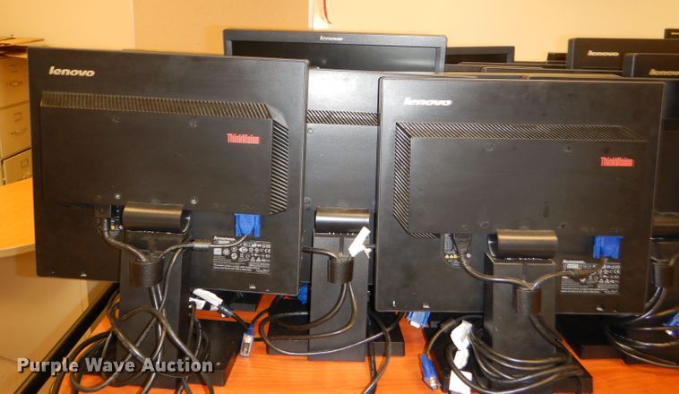 image for item FF9600 Approximately 53 Lenovo 17" monitors