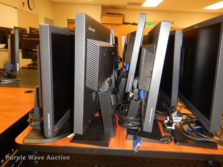 image for item FF9600 Approximately 53 Lenovo 17" monitors