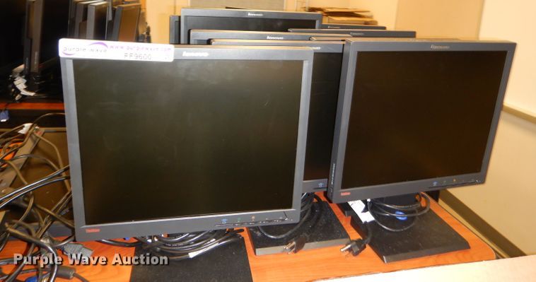 image for item FF9600 Approximately 53 Lenovo 17" monitors