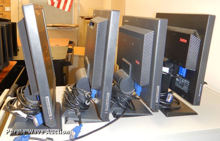 image for item FF9600 Approximately 53 Lenovo 17" monitors