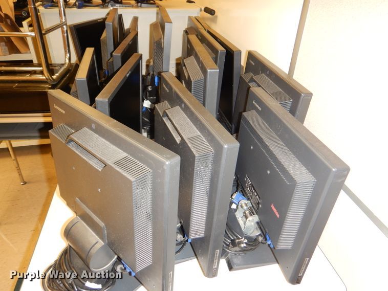 image for item FF9600 Approximately 53 Lenovo 17" monitors