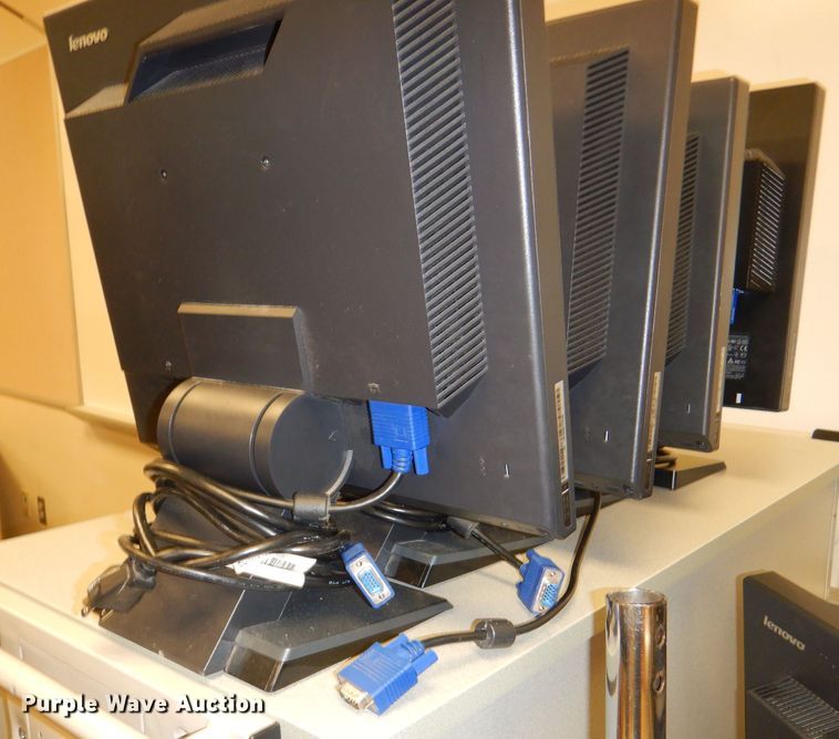image for item FF9600 Approximately 53 Lenovo 17" monitors