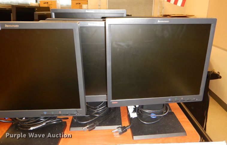 image for item FF9600 Approximately 53 Lenovo 17" monitors