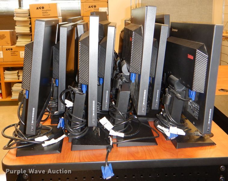 image for item FF9600 Approximately 53 Lenovo 17" monitors