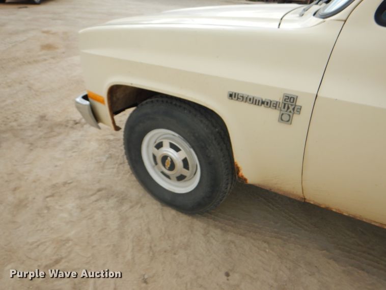 image for item FJ9754 1981 Chevrolet Custom Deluxe 20 pickup truck