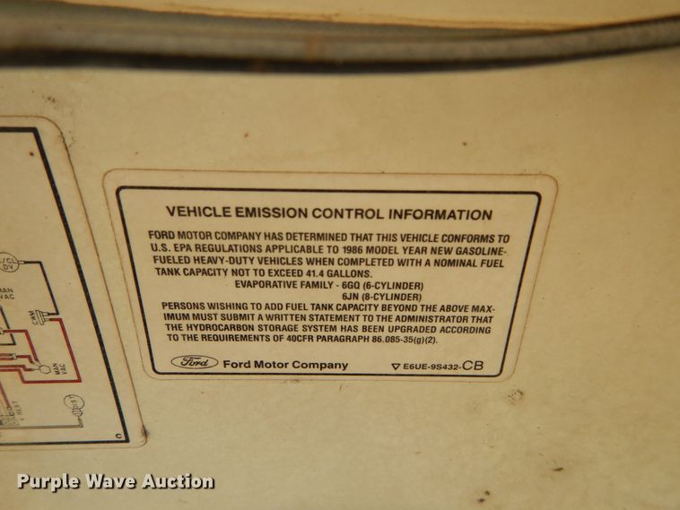 image for item FK9782 1986 Ford Econoline E350 ambulance