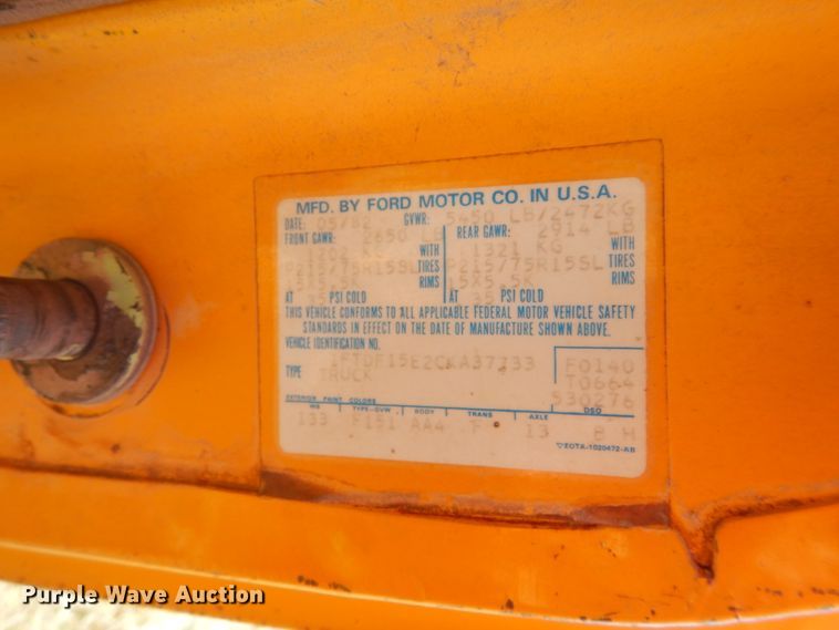 image for item FK9783 1982 Ford F150 pickup truck