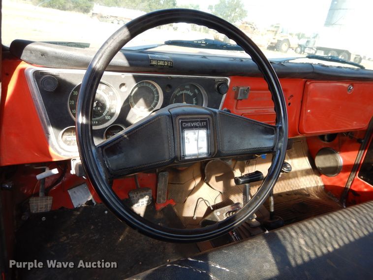 image for item FK9784 1971 Chevrolet Custom 20 flatbed pickup truck