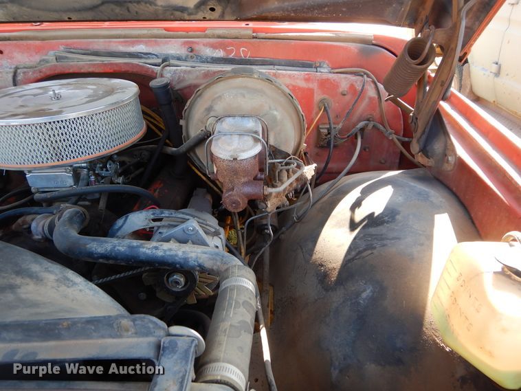 image for item FK9784 1971 Chevrolet Custom 20 flatbed pickup truck