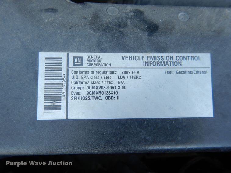 image for item FK9791 2009 Chevrolet Impala Police Cruiser