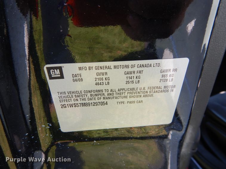 image for item FK9791 2009 Chevrolet Impala Police Cruiser