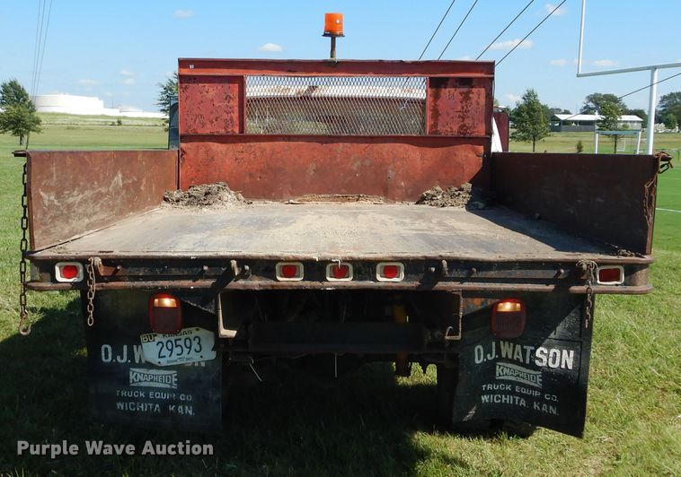 image for item FK9793 1982 Chevrolet Custom Deluxe 20 dump flatbed pickup truck