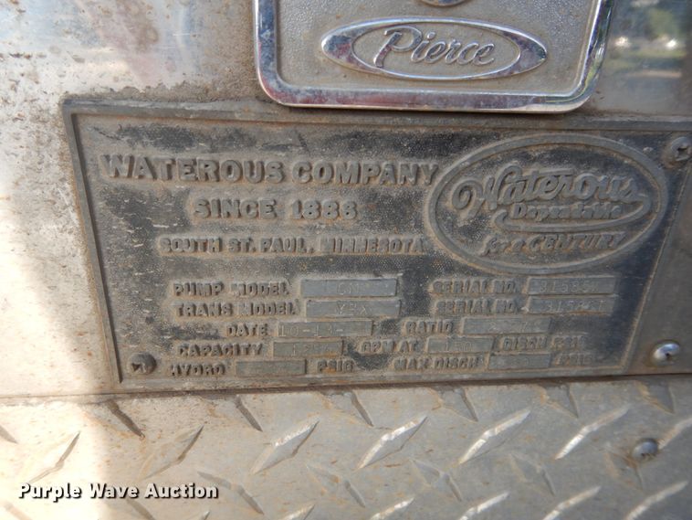 image for item FK9799 1995 Pierce fire truck